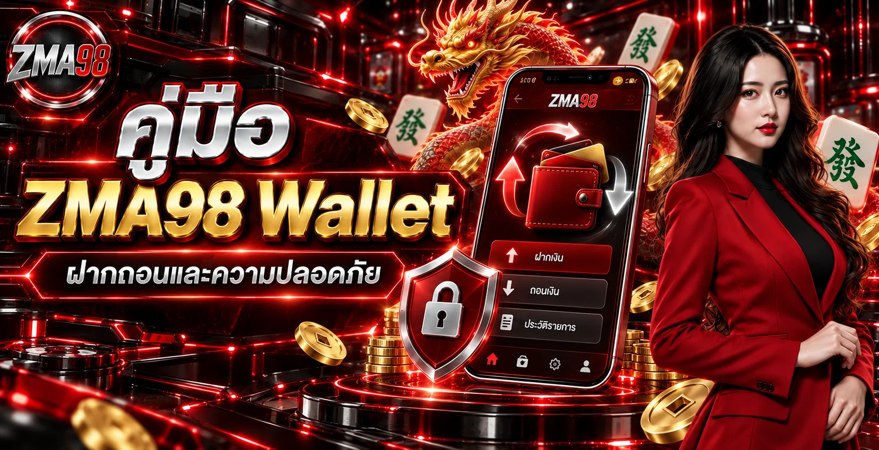 ZMA98 Wallet ฝากถอน และความปลอดภัย ฉบับใช้งานจริง